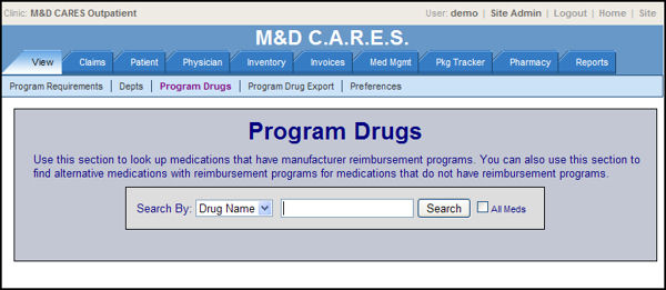 program drug database